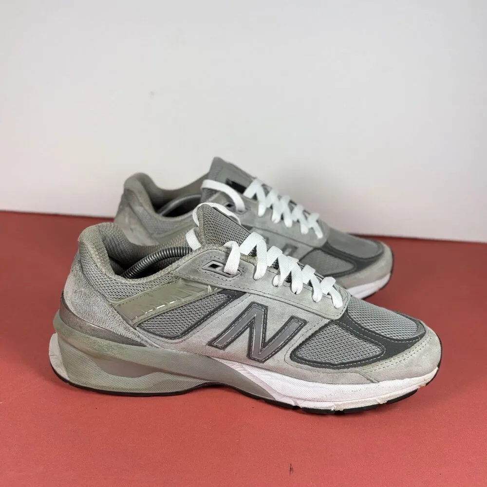 New Balance 990V5 Gray White Mens Size 9 Shoe Made in USA Castlerock